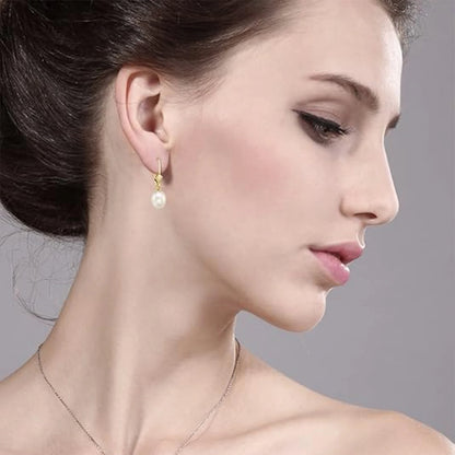 925 Silver, Freshwater Pearl Earrings, Women's Earrings for Girls, Fashion, Luxury, Daily Wear, Dating, Celebration, Gift for Mo
